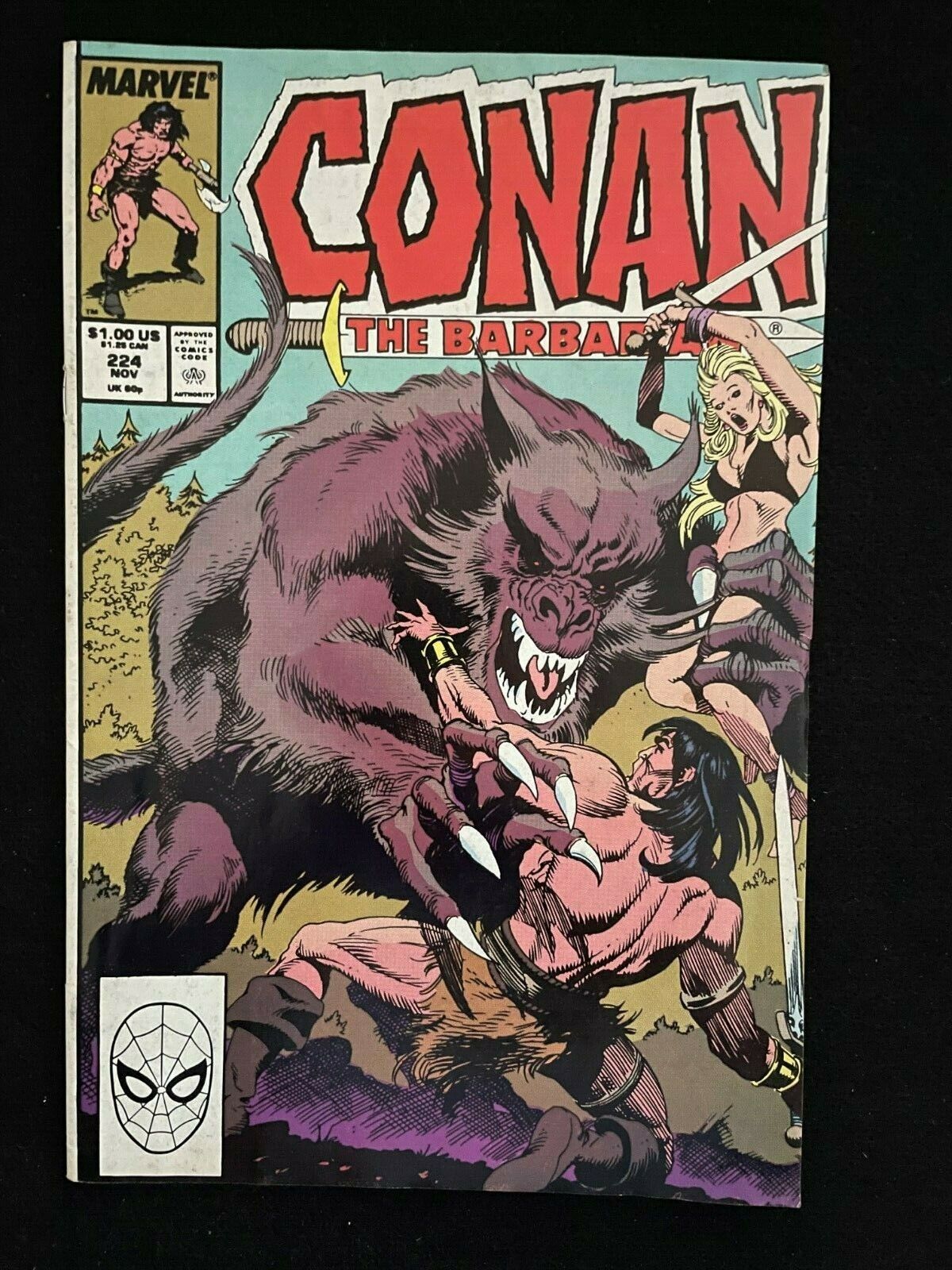 Conan the Barbarian No. 224 Marvel Comics Nov '89