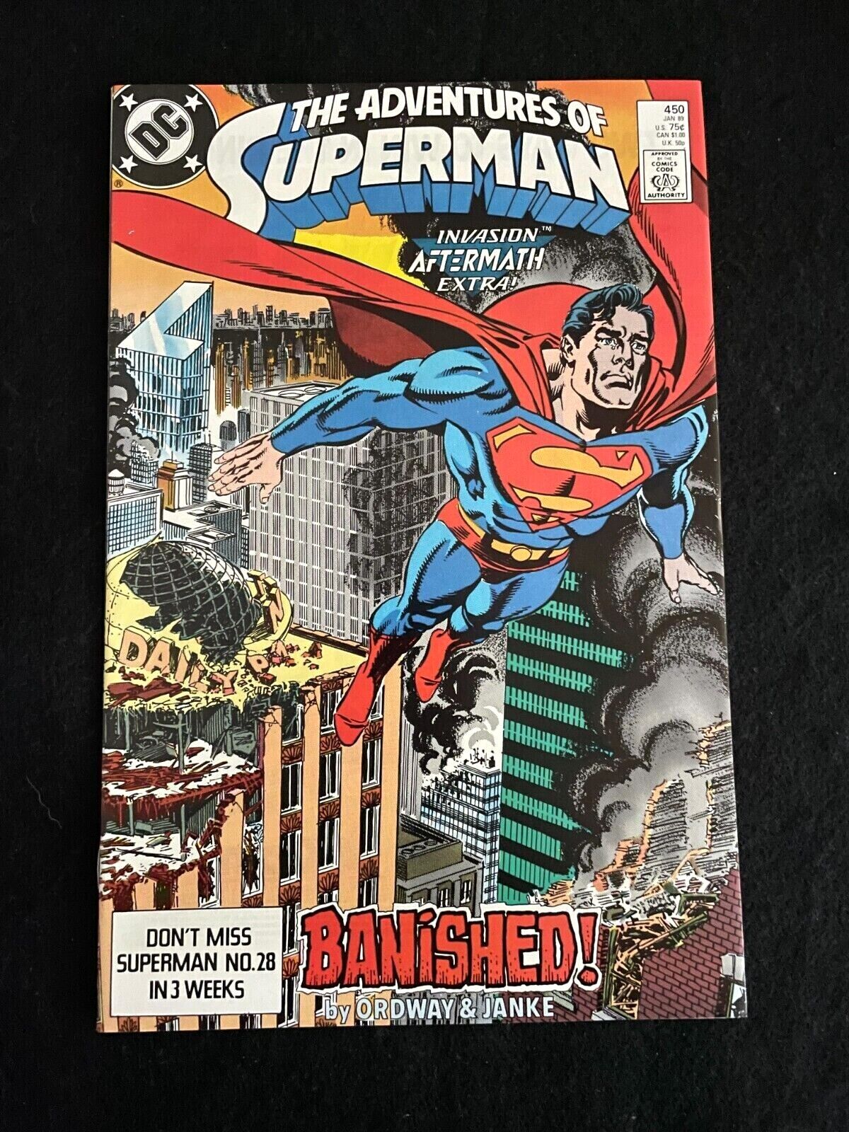 Adventure of Superman #450 1989 - VERY HIGH GRADE