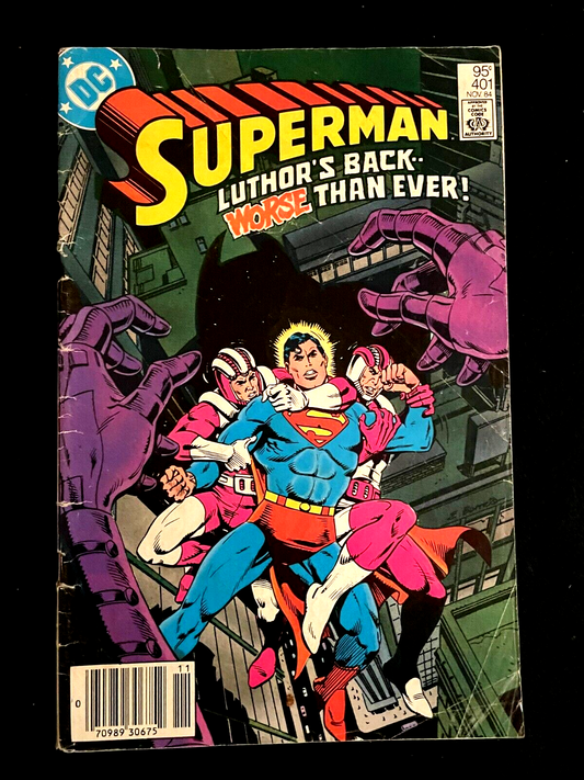 Superman #401 1984 - Luthor's Back - Canadian Newsstand