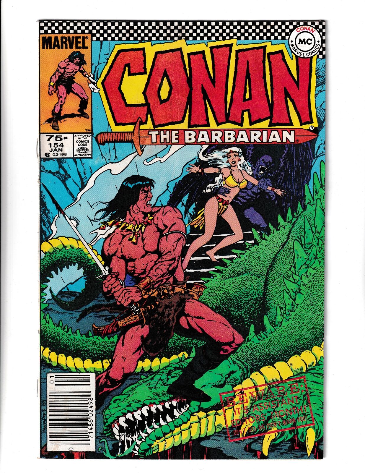 Conan the Barbarian #154 (1984) 75c CDN News Marvel Comics