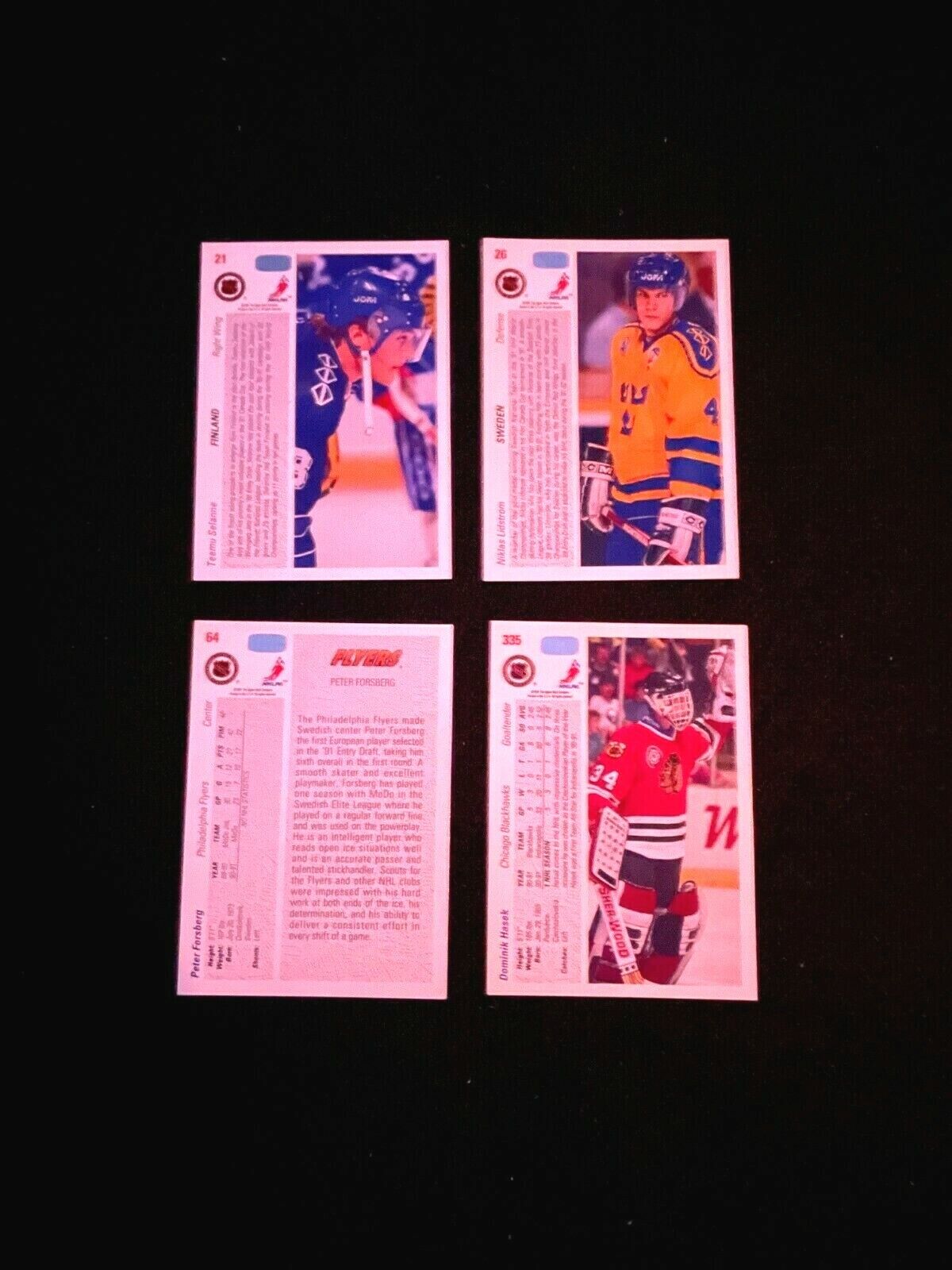 1991-92 Upper Deck Hockey Complete Set 1-500 RC Selanne Hasek Forsberg Lidstrom