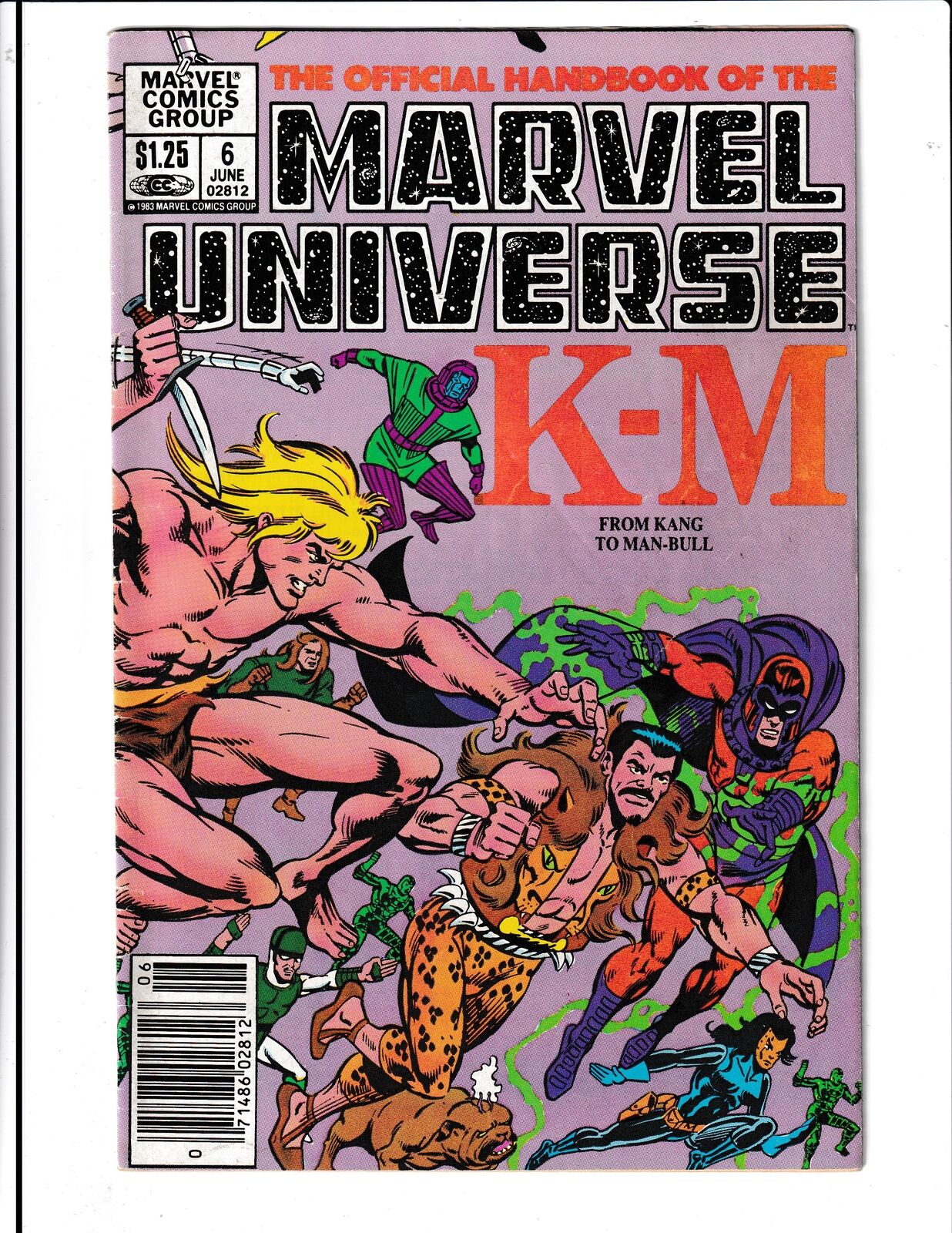 Official Handbook of the Marvel Universe #6 (1983) CDN Newsstand Marvel Comics