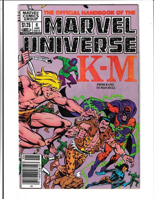 Official Handbook of the Marvel Universe #6 (1983) CDN Newsstand Marvel Comics