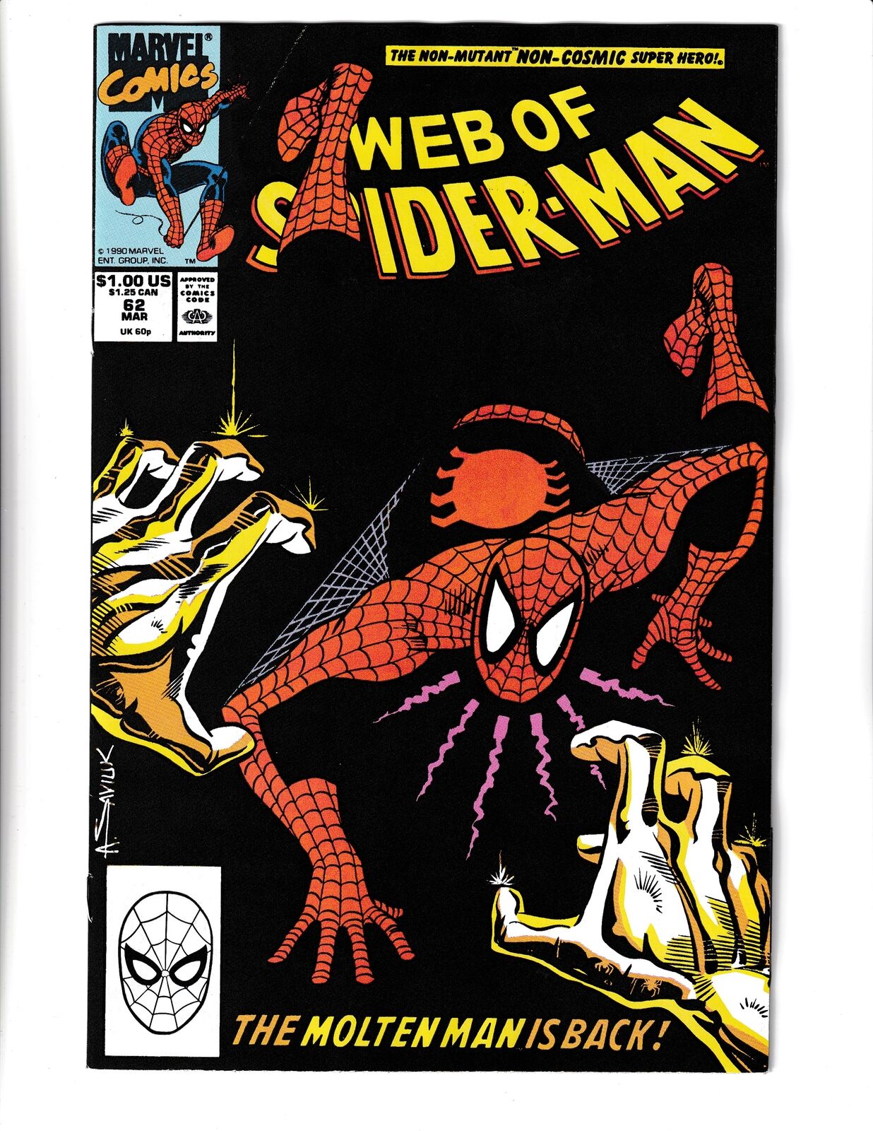 Web of Spider-Man #62 (1990) Marvel Comics