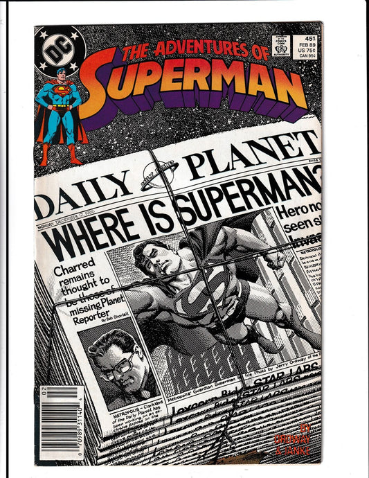 Adventures of Superman #451 (1989) DC Comics