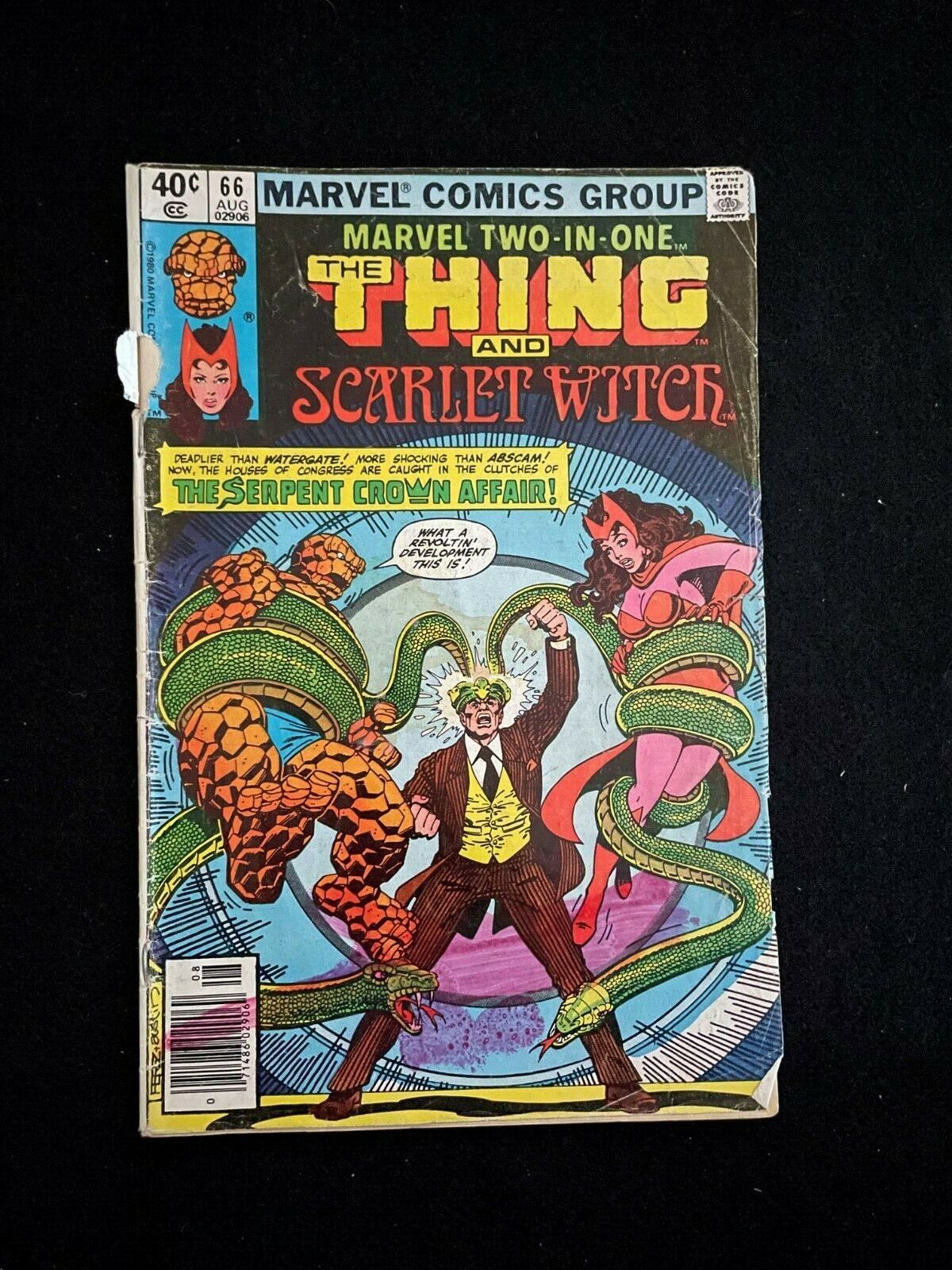 Marvel Two-In-One #66 (1980) "Thing and Scarlet Witch"