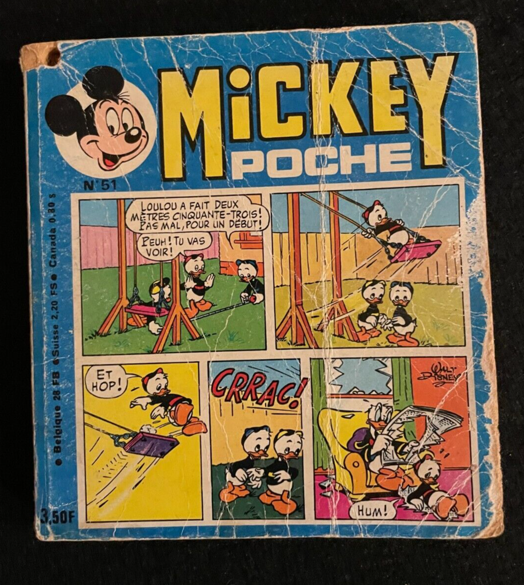 Mickey Poche 1978 - French Comic and Puzzle Book