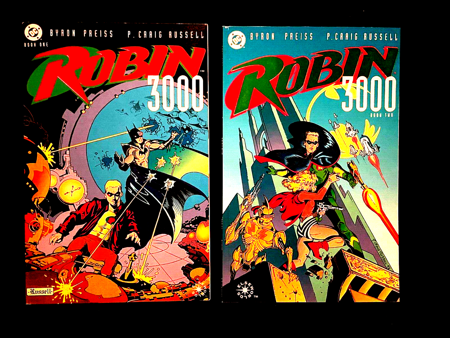 Lot of Two Robin 3000 Book #1 and 2  1992 - HIGH GRADE