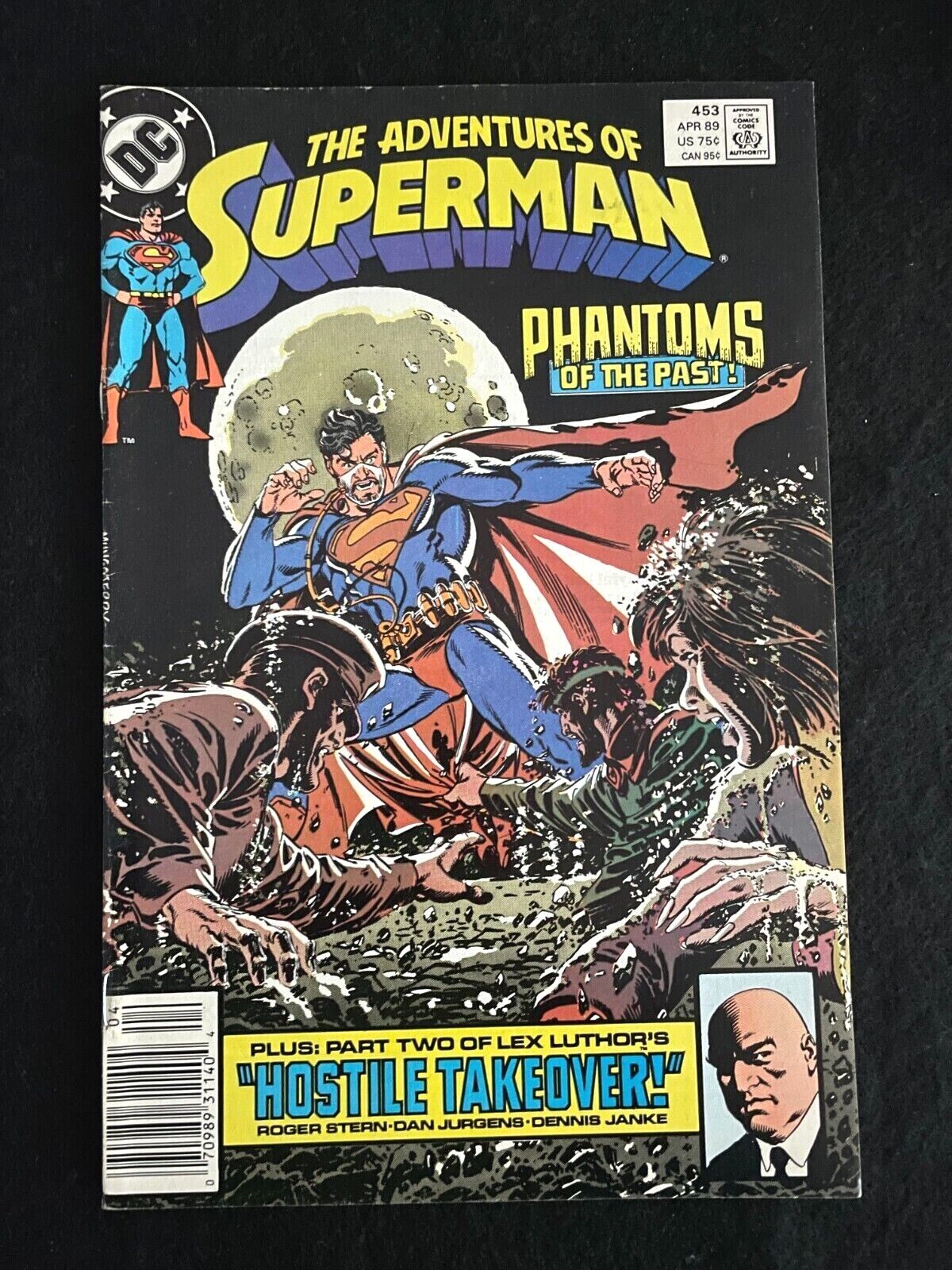 Adventure of Superman #453 1989 - VERY HIGH GRADE