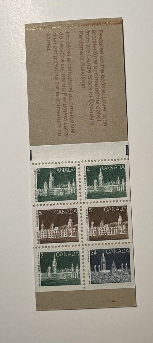 1985 Canada BK 88b Stamps Mint Never Hinged -Rolland Paper - Memorial Chamber