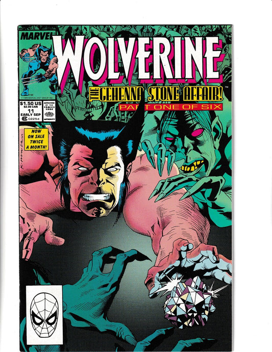 Wolverine #11 (1989) High Grade Marvel Comics