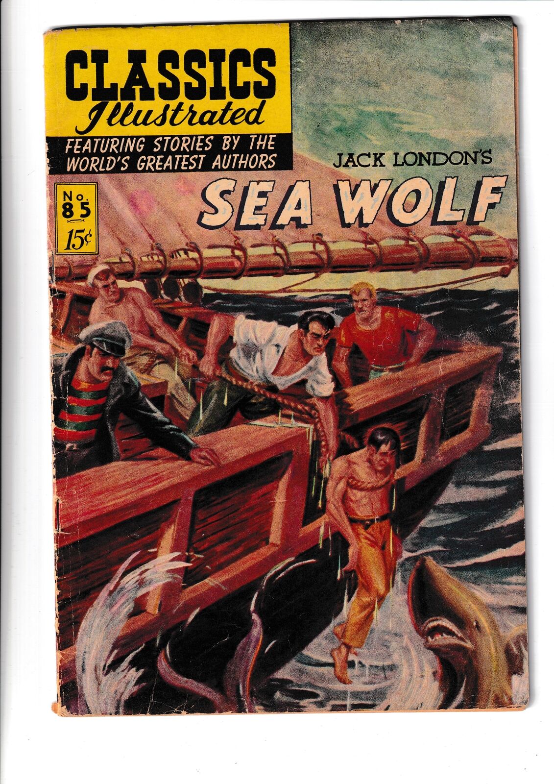 Classics Illustrated #85 #HRN 141 (1951) Sea Wolf - Jack London Gliberton Comics