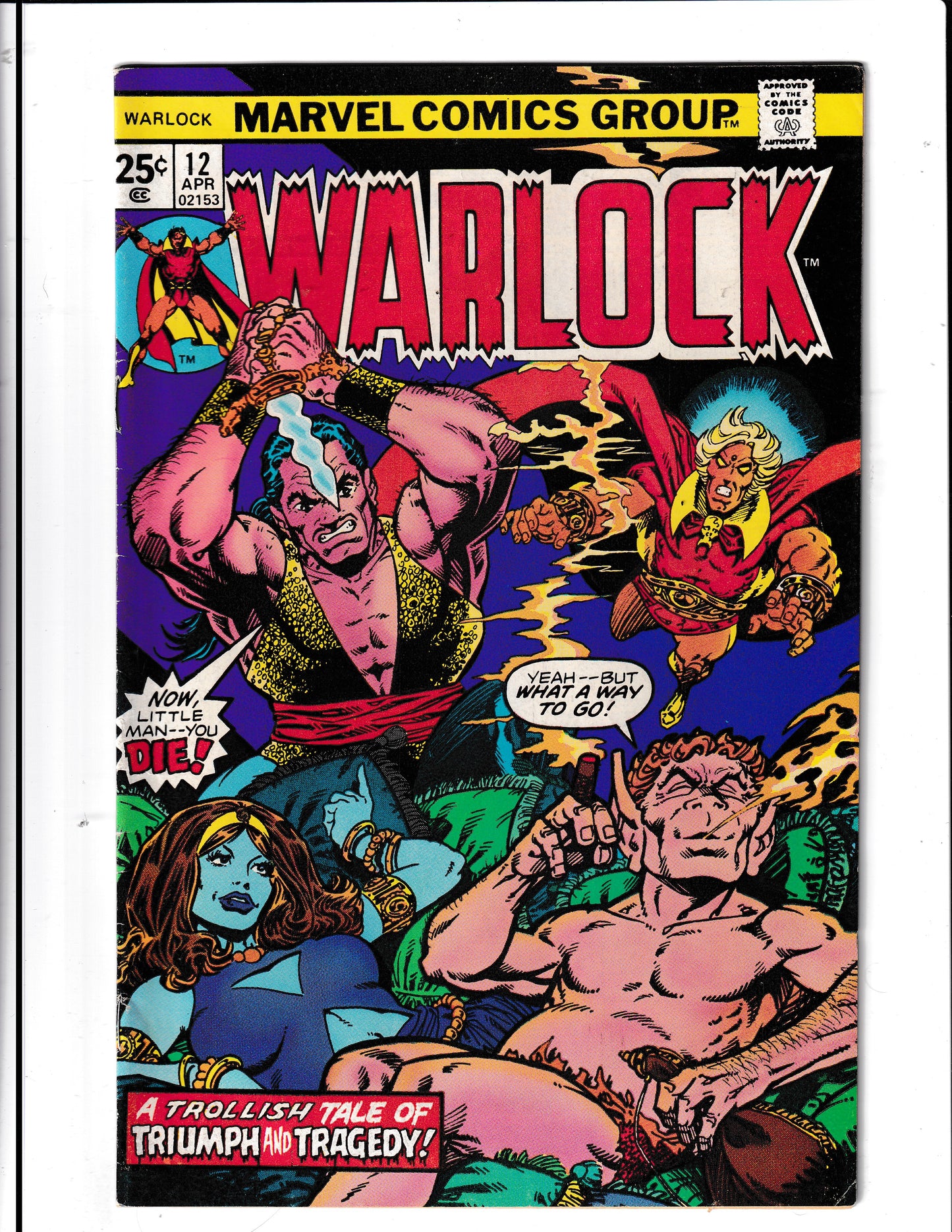 Warlock #12 (1976) 1st App of Pip the Troll Marvel Comics