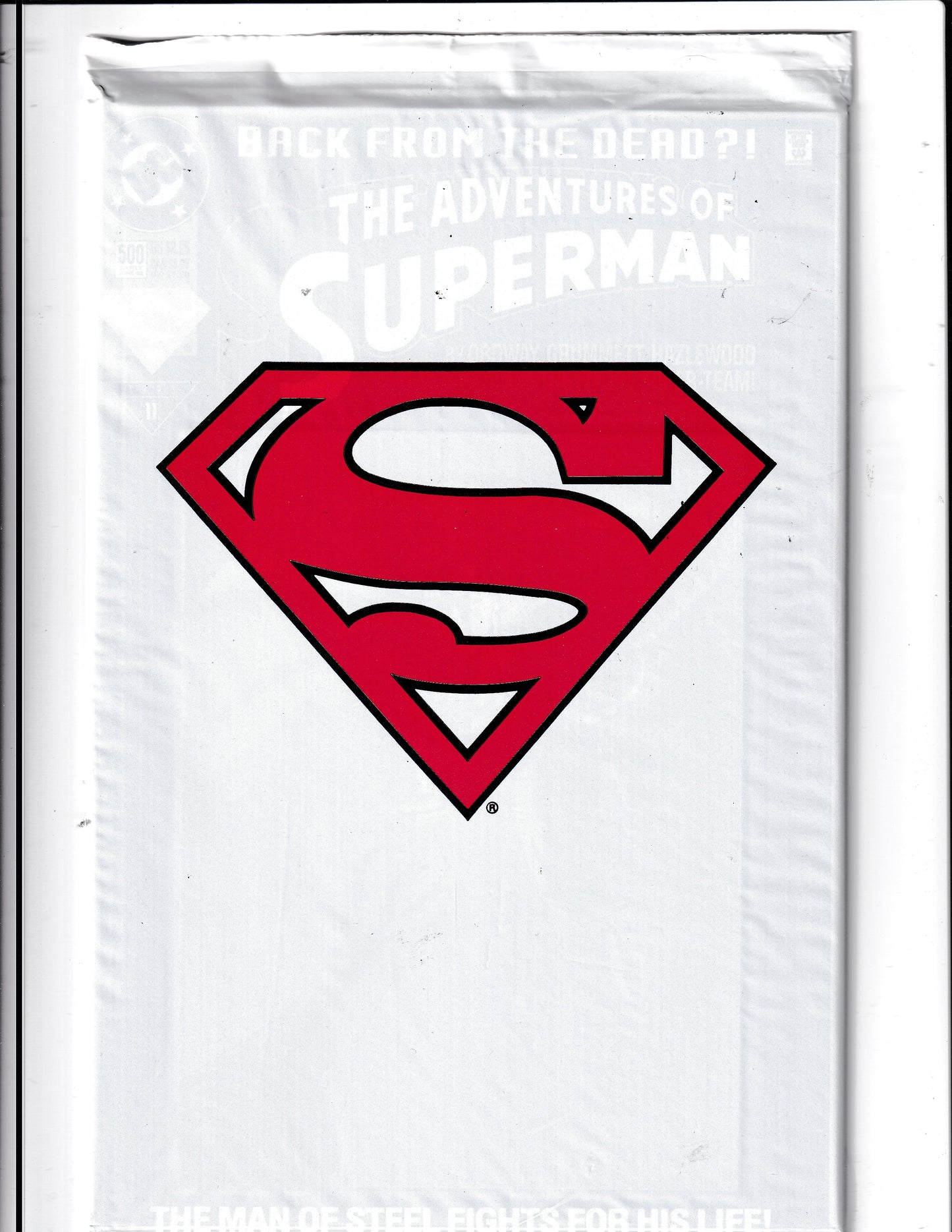 Adventures of Superman #500 (1993) Sealed in Polybag w/Bloodlines CardDC Comics